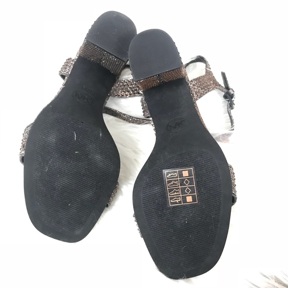 LAST PAIR! Michael by MK Chunky Heel rhinestone - Picture 4 of 4